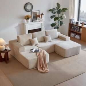 U Shaped Vacuum Compressed Sofa Space Optimized