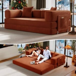 Queen Size Multi Purpose Compressed 3 Seater Sofa Bed