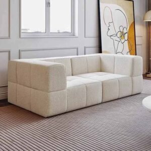 Space Saving 2 Seater Loveseat Sectional Compressed Sofa
