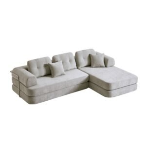 2026 Trending Vacuum Compressed L Shaped Sofa Bed